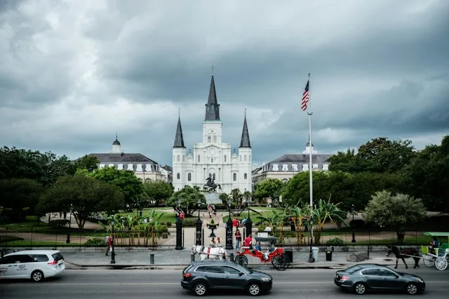 Jackson Square and St. Louis Cathedral in New Orleans